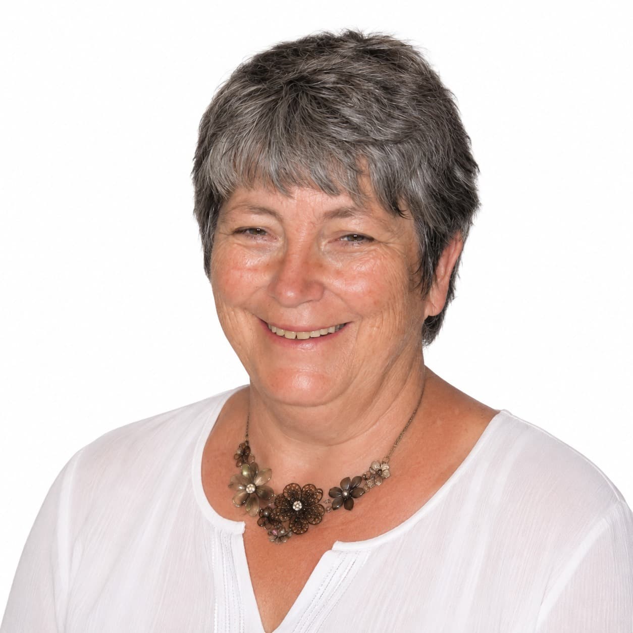 Portrait of Judy Moor, Chief Patron at St. Judy Paramedical College